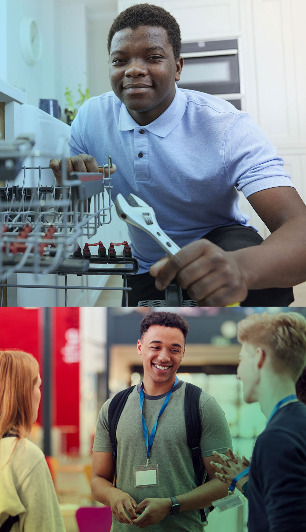 Plumbing apprentice and students