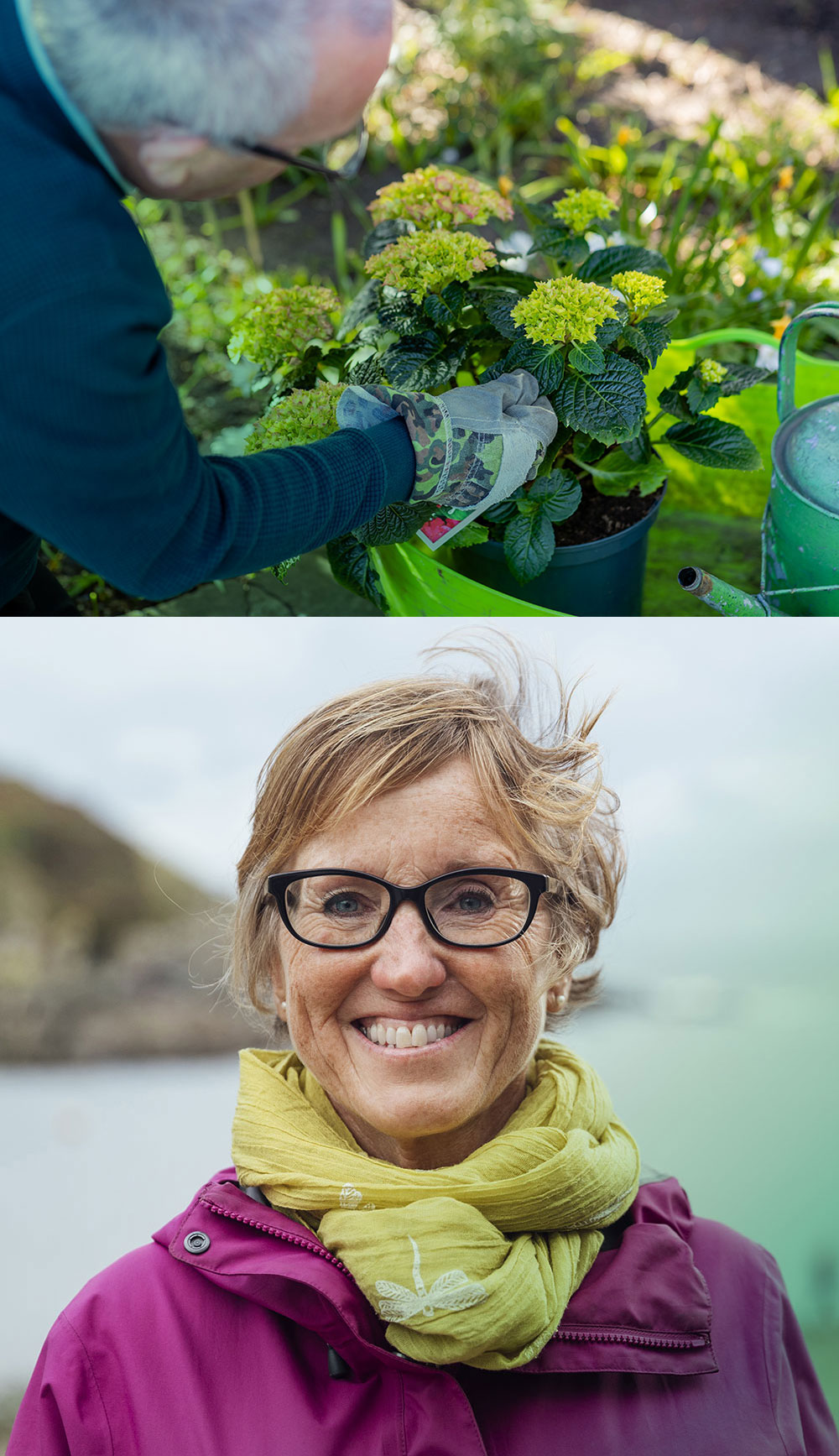 Resident gardening and Female resident image